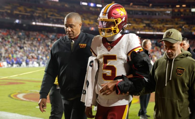  Commanders HC Quinn takes blame for Jayden Daniels injury