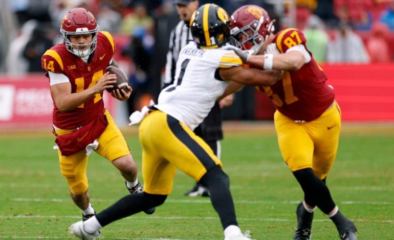  USC keeps CFP hopes alive with comeback win over Iowa