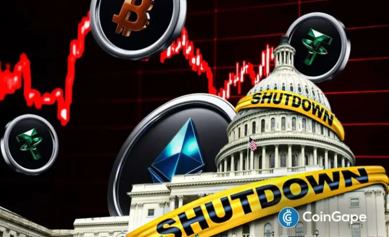  Crypto Market Dips as U.S. Shutdown Hits Record 36 Days?