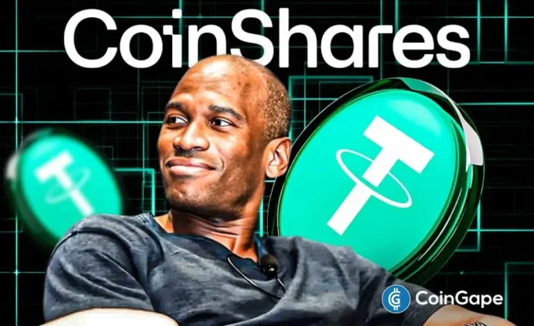  CoinShares Fires Back at Arthur Hayes, Dismisses Fears Over Tether Solvency