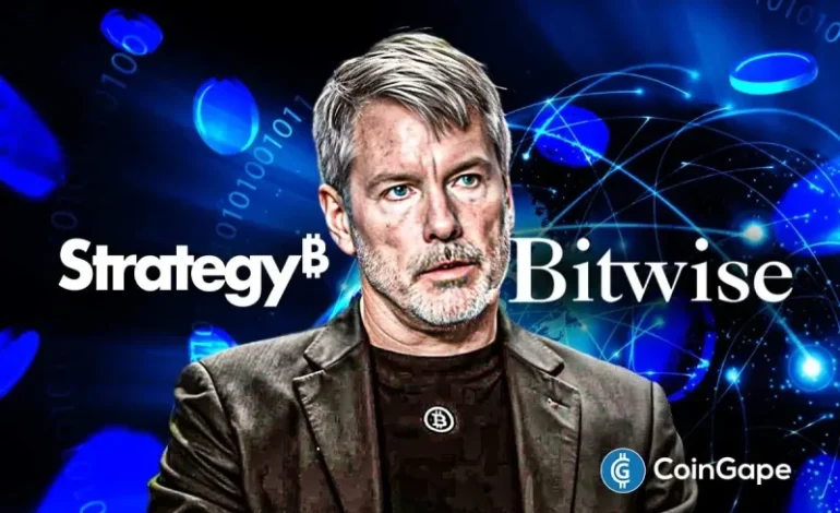  Crypto ETF Issuer Bitwise Defends Michael Saylor’s Strategy, Urges MSCI Neutrality on DATs’ Inclusion
