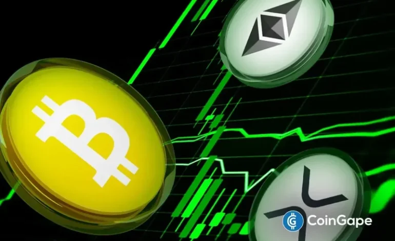 Crypto Prices Today: Bitcoin, Ethereum and XRP Turn Green